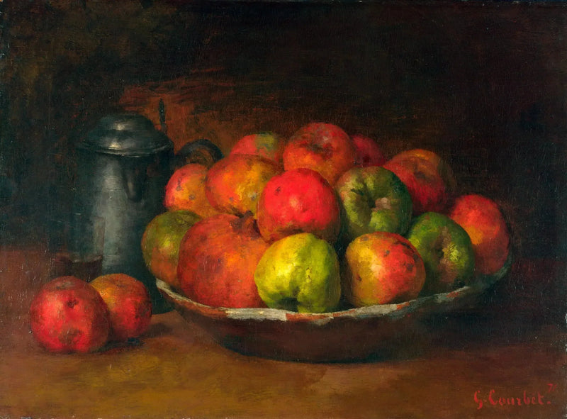 Stillleben mit Äpfeln und Granatäpfeln - Gustave Courbet
