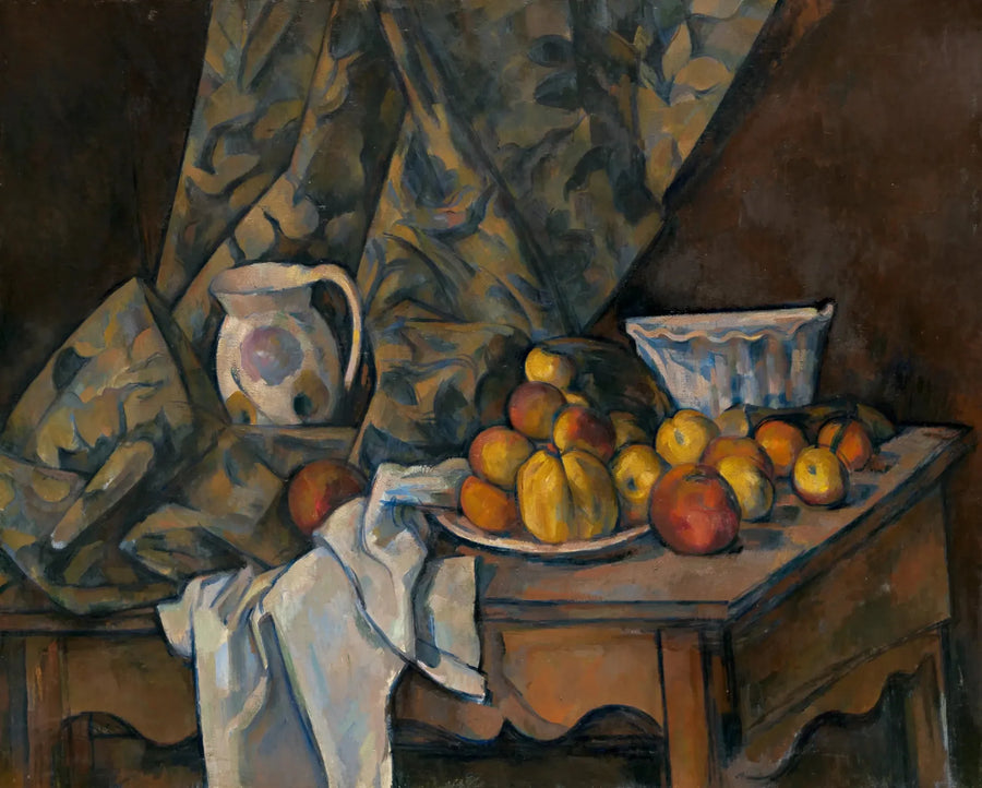 Stillleben mit Äpfeln und Pfirsichen - Paul Cézanne