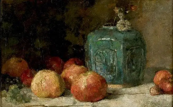 Stillleben mit Ingwerkrug und Äpfeln - Vincent van Gogh