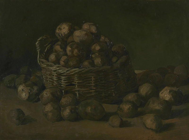 Stillleben mit einem Korb Kartoffeln - Vincent van Gogh