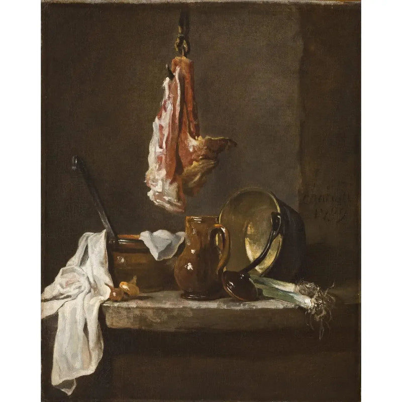 Stillleben mit einem Rinderkotelett - Jean Siméon Chardin