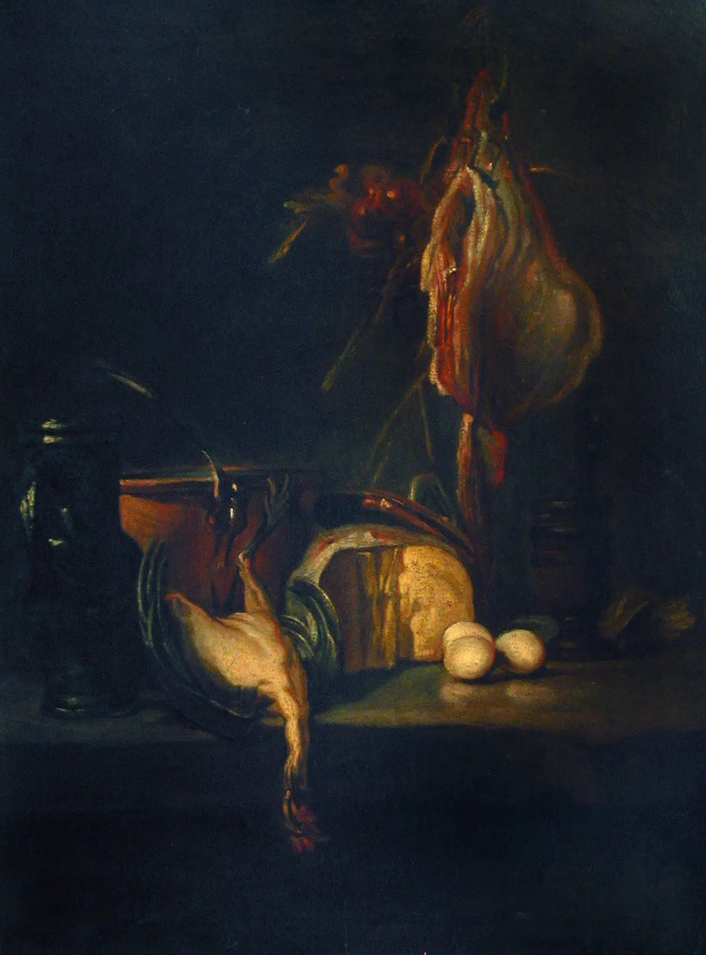 Nature morte avec une raie - Jean Siméon Chardin image 1 reproduction artisanale de tableau