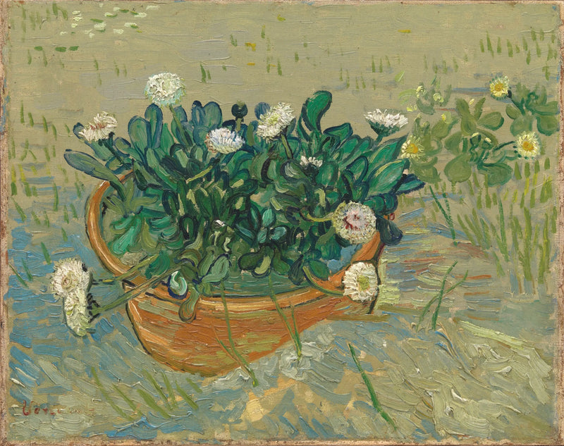 Stillleben: Schale mit Gänseblümchen - Vincent van Gogh