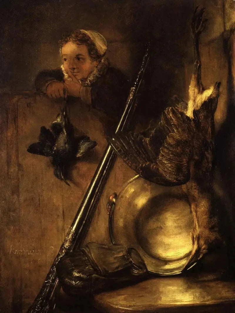 Jagdstillleben mit Rohrdommel - Rembrandt