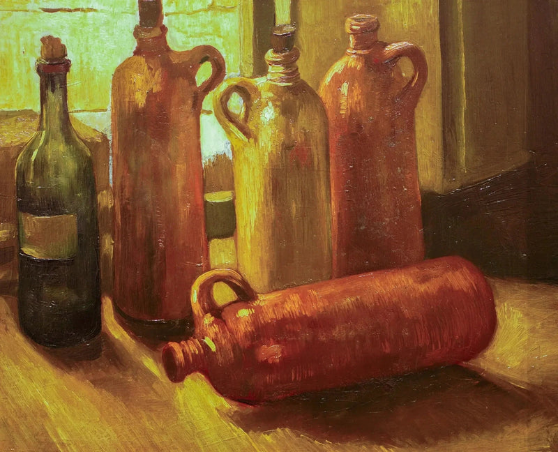 Stillleben mit fünf Flaschen - Vincent van Gogh