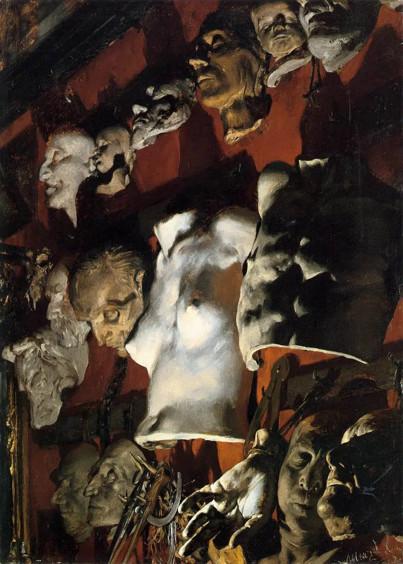 Atelier-Stillleben - Adolph von Menzel