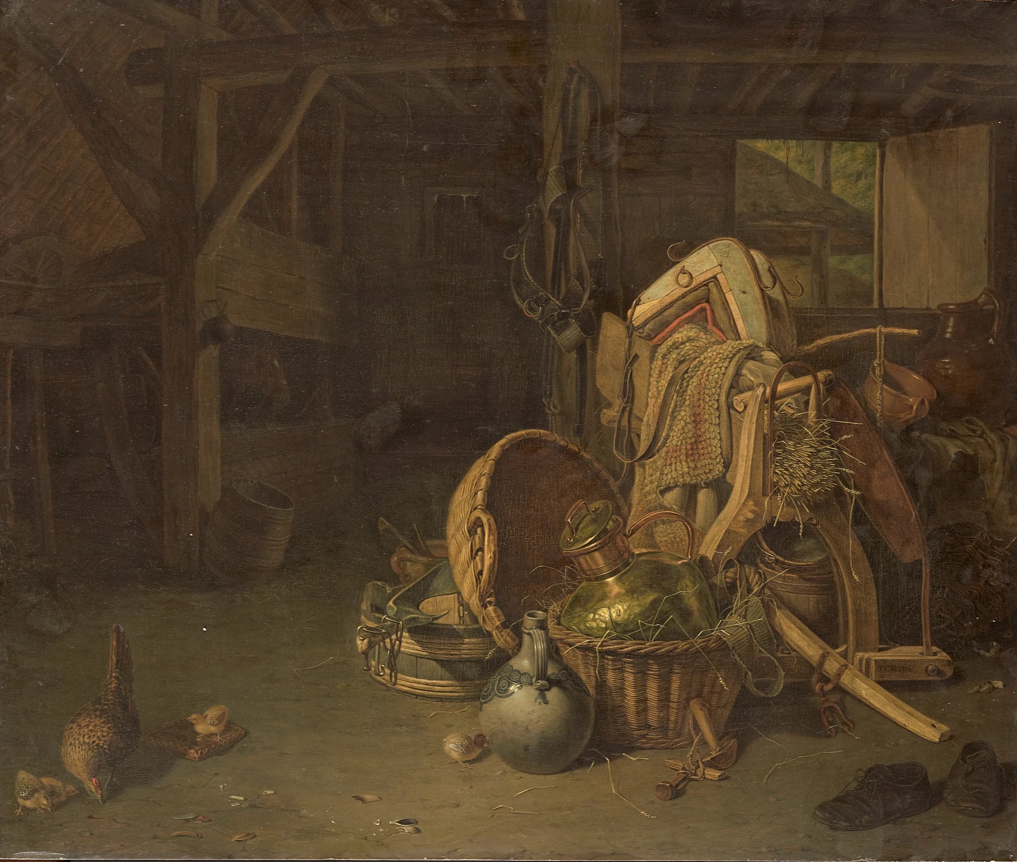 Nature morte dans une écurie - François Cornelis Knoll
