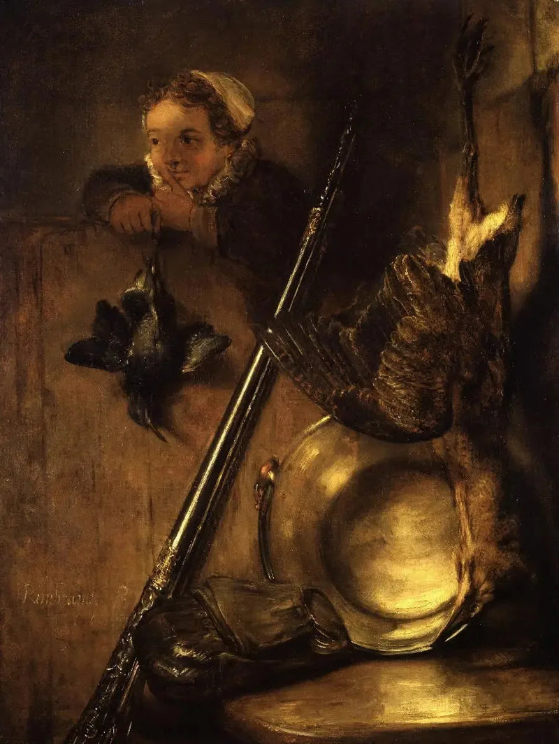Jagdstillleben mit Rohrdommel - Rembrandt
