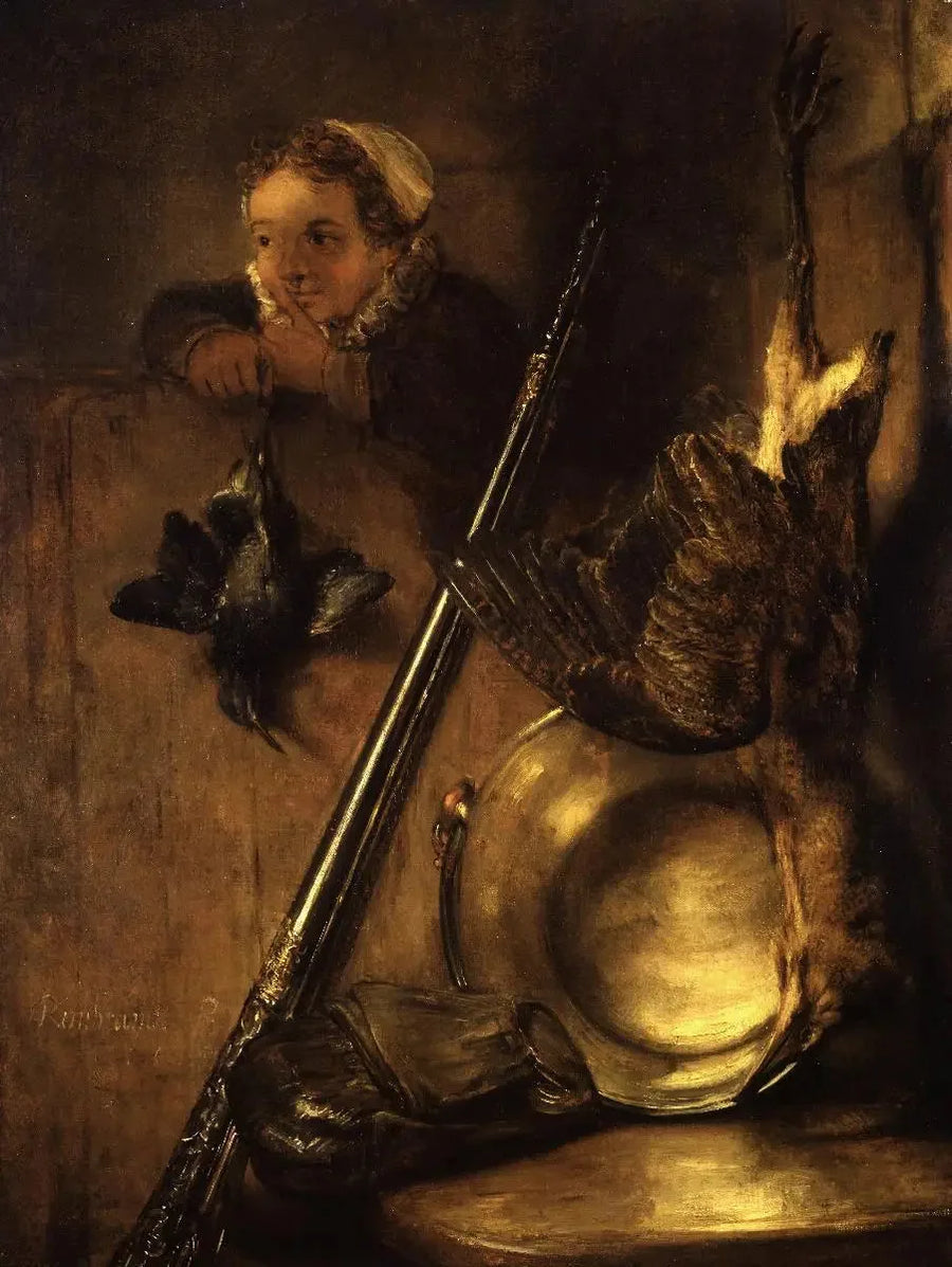 Jagdstillleben mit Rohrdommel - Rembrandt