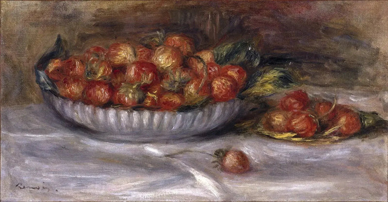 Stillleben mit Erdbeeren - Pierre-Auguste Renoir