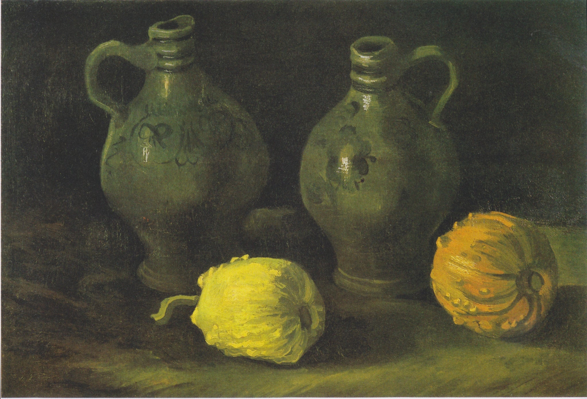Nature morte aux deux cruches et deux citrouilles F59 JH921 — Vincent van Gogh