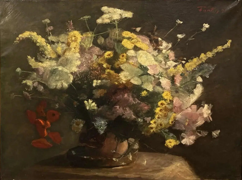 Stillleben: samtige Blumen - Henri Fantin-Latour