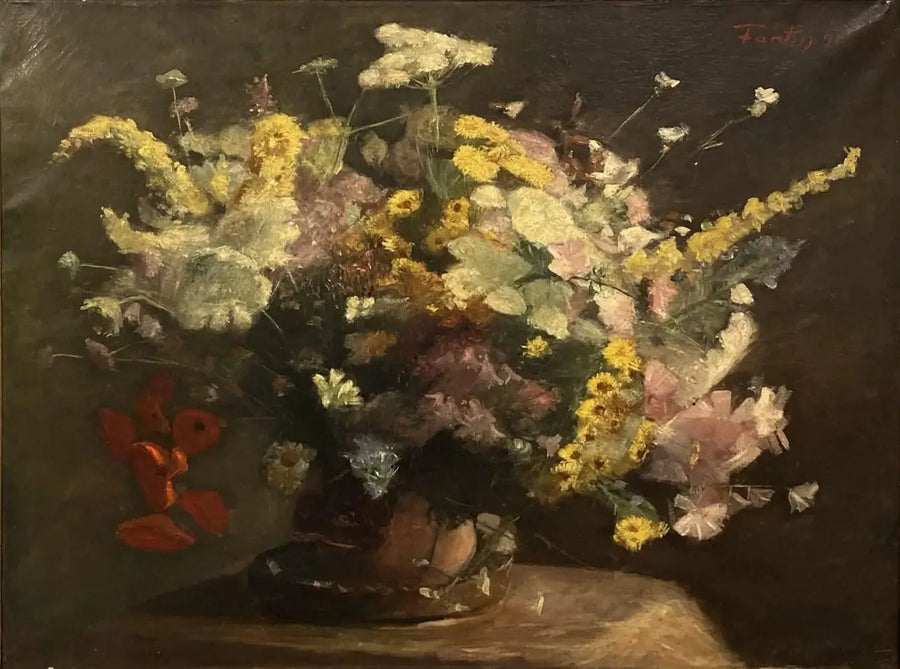 Stillleben: samtige Blumen - Henri Fantin-Latour