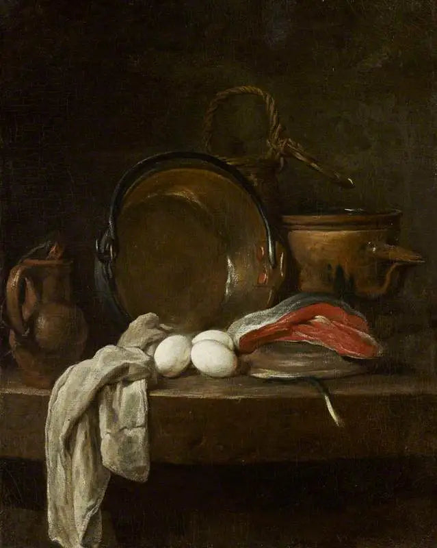 Stillleben: Die Küchentisch - Jean Siméon Chardin