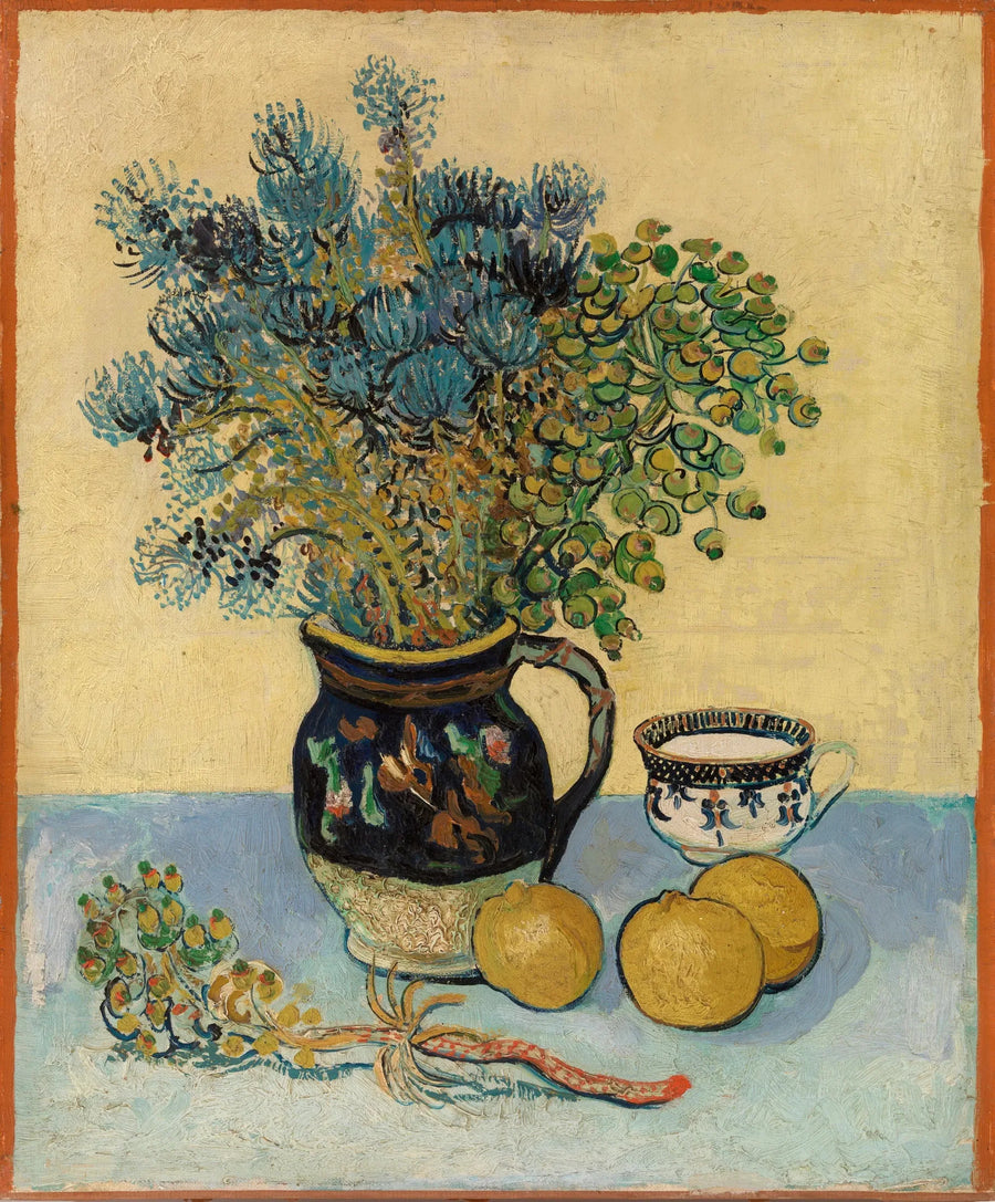 Stillleben: Majolika mit wilden Blumen - Vincent van Gogh