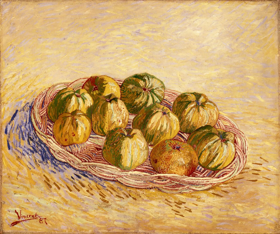Stillleben, Apfelkorb - Vincent van Gogh