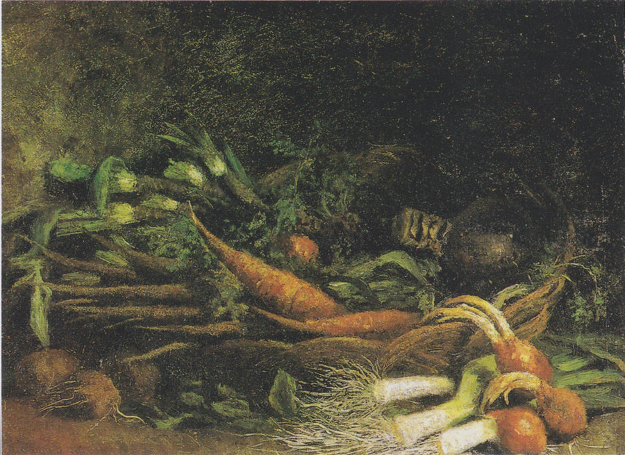 Stillleben mit einem Korb Gemüse - Vincent van Gogh