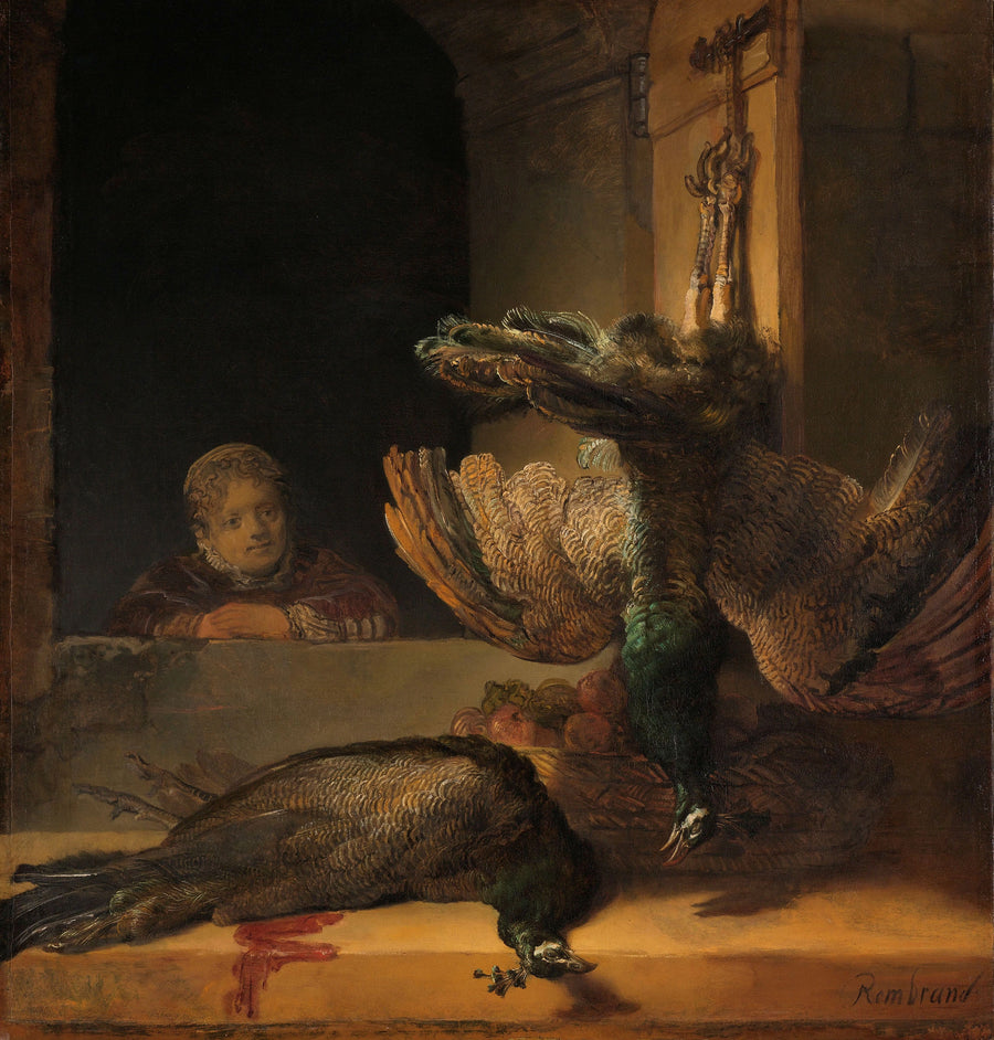 Stilleben mit Pfauen - Rembrandt