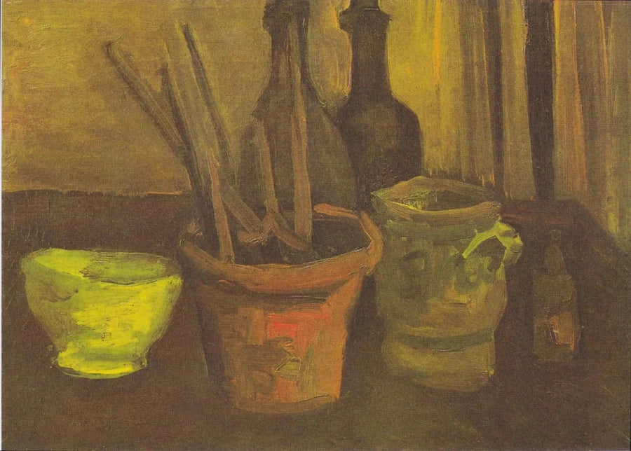 Stillleben mit Pinseln in einem Topf - Vincent van Gogh