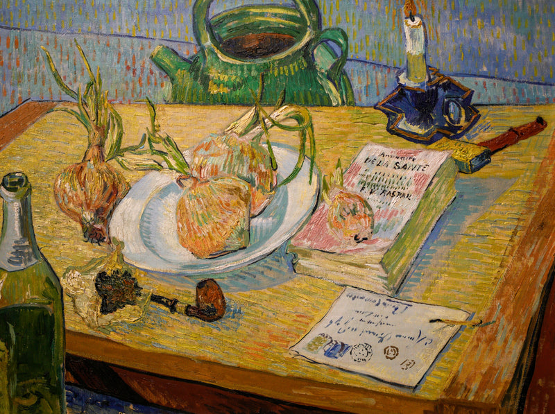 Stillleben mit Zeichenbrett und Zwiebeln - Vincent van Gogh