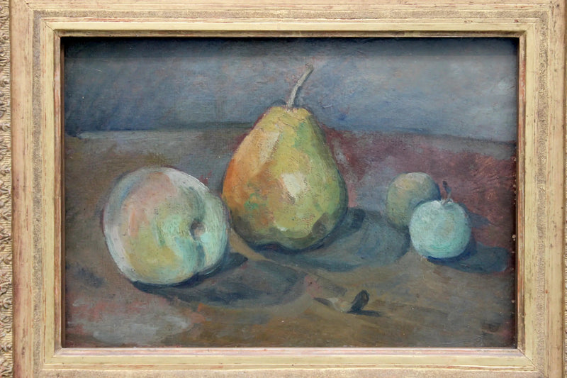 Stillleben, Birnen und grüne Äpfel - Paul Cézanne