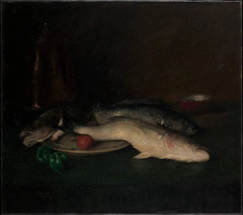 Stillleben: Fisch - William Merritt Chase
