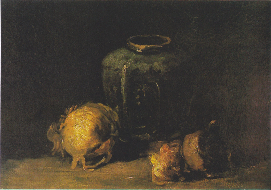 Stillleben mit Ingwerkrug und Zwiebeln - Vincent van Gogh