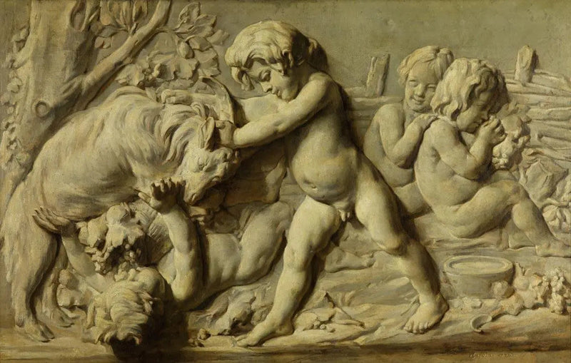 Stillleben mit dem Basrelief Herbst von Bouchardon - Jean Simeón Chardin