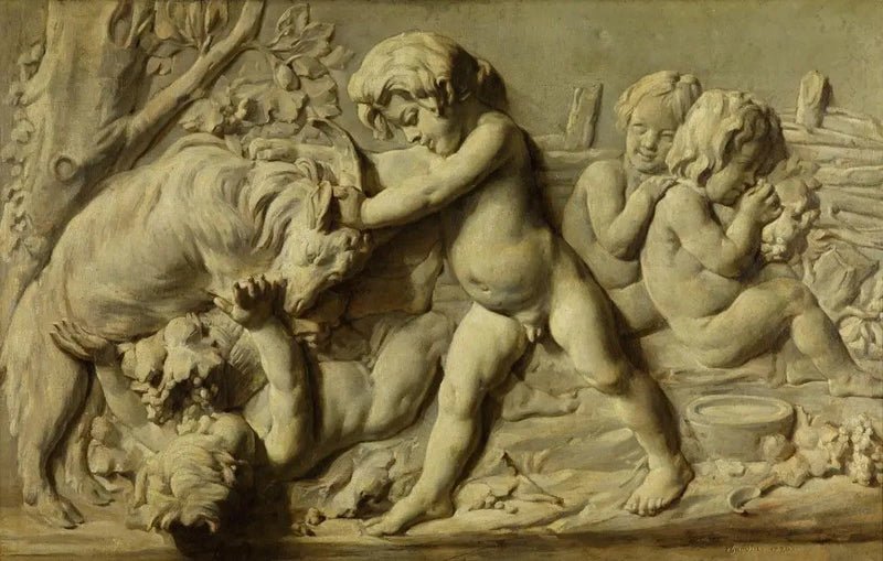 Stillleben mit dem Basrelief Herbst von Bouchardon - Jean Simeón Chardin