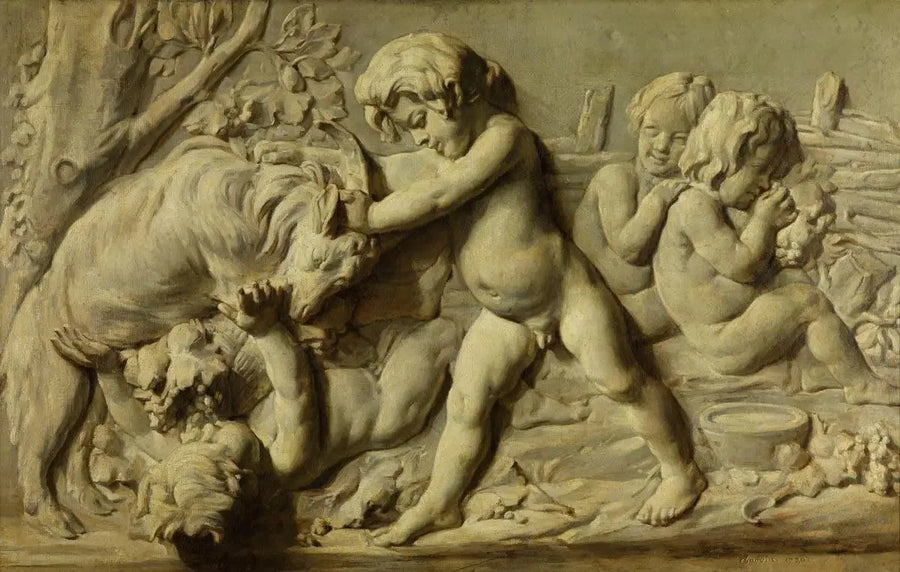 Stillleben mit dem Basrelief Herbst von Bouchardon - Jean Simeón Chardin