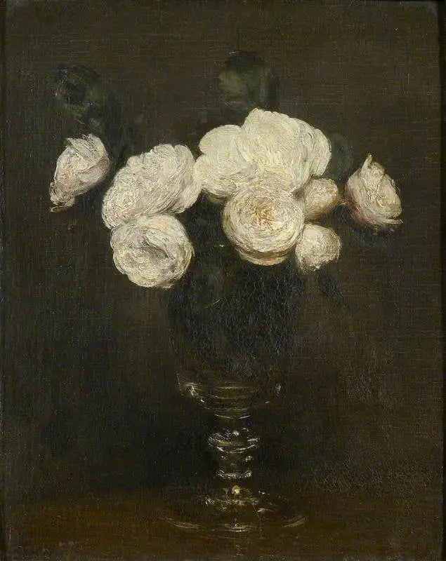 Stillleben: Malmaison-Rosen - Henri Fantin-Latour