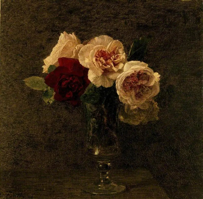 Stillleben: Rosen Rosen und Rote - Henri Fantin-Latour