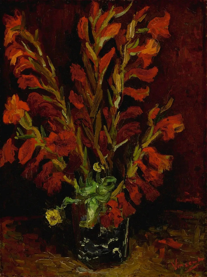 Stillleben: Vase mit Gladiolen - Vincent van Gogh