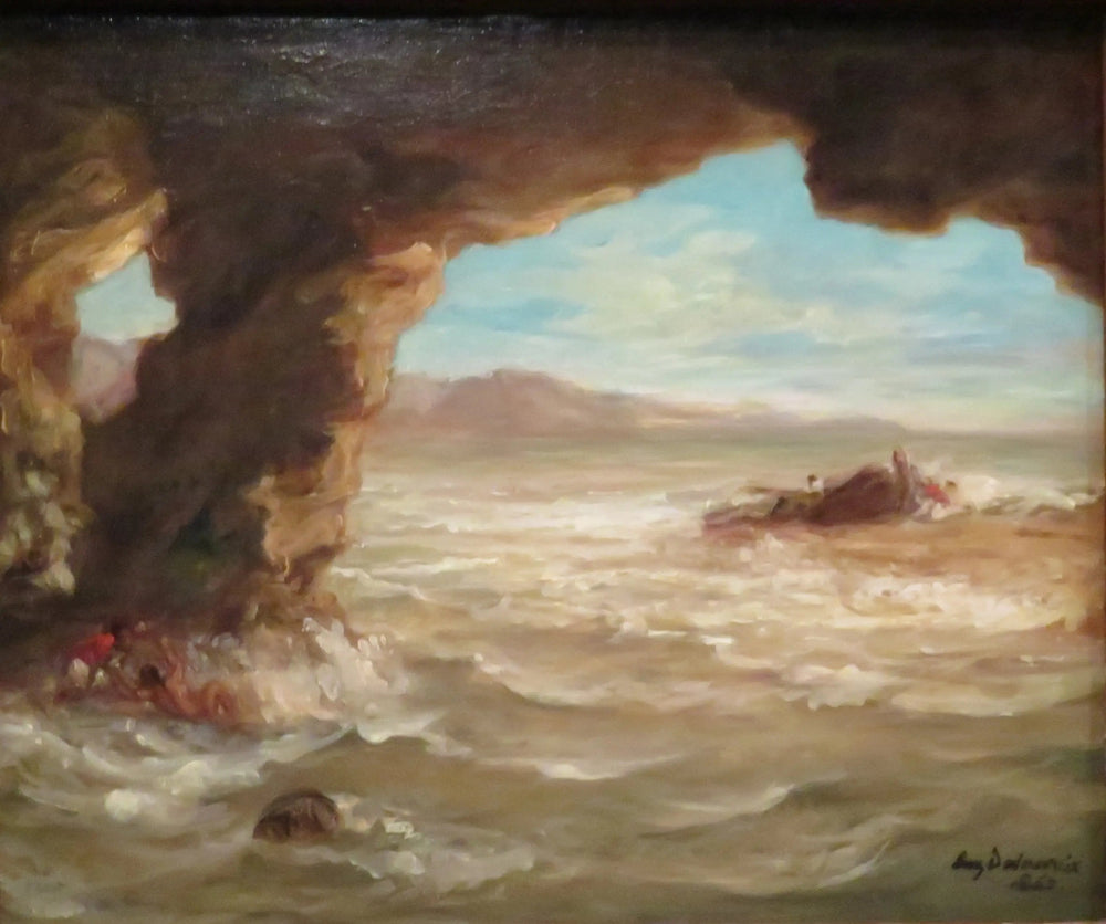 Naufrage à la côte - Eugène Delacroix image 1 copie peinte à la main à l’huile