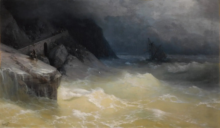 Schiffsunglück vor der Küste des Schwarzen Meeres - Ivan Aïvazovski