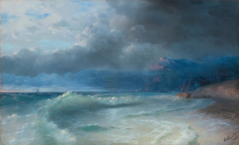 Schiffsunglück an einem stürmischen Morgen - Ivan Aïvazovski
