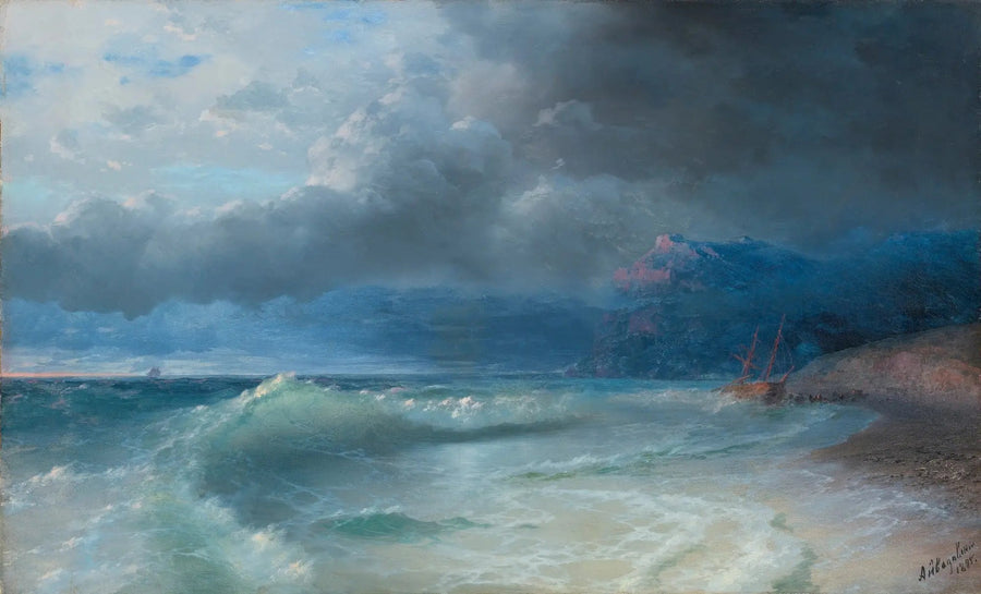 Schiffsunglück an einem stürmischen Morgen - Ivan Aïvazovski
