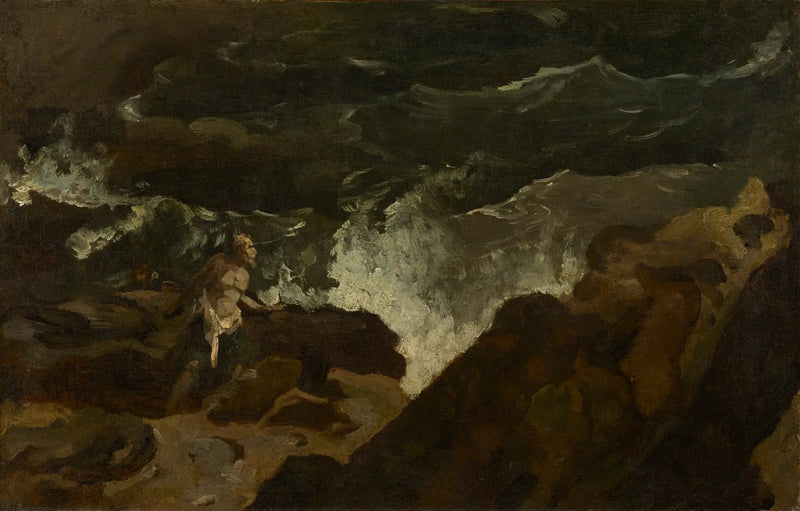 Schiffbruch an einem Strand (Der Sturm) - Théodore Géricault