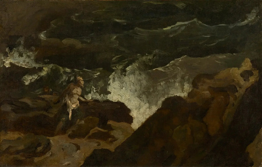 Schiffbruch an einem Strand (Der Sturm) - Théodore Géricault