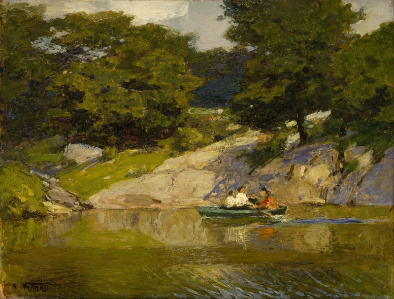 Bootstour in Central Park - Edward Henry Potthast