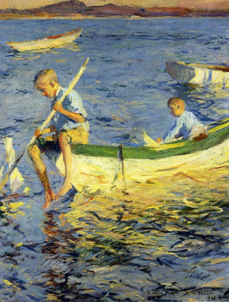 Yachtnavigation in Vinalhaven - Frank Weston Benson