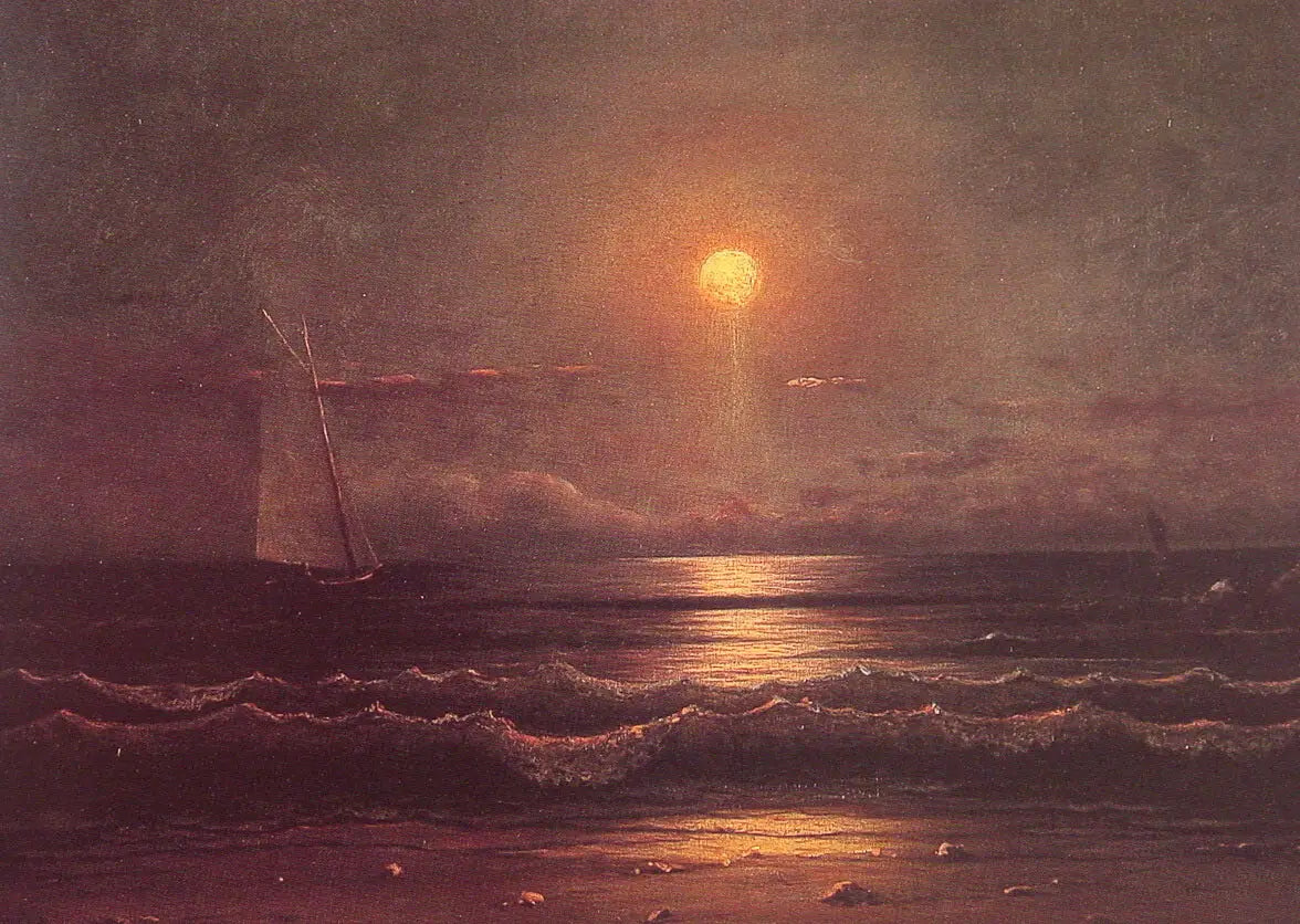 Naviguer au clair de lune - Martin Johnson Heade - Alpha Reproduction