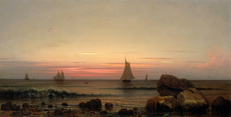 Navigieren vor der Küste - Martin Johnson Heade