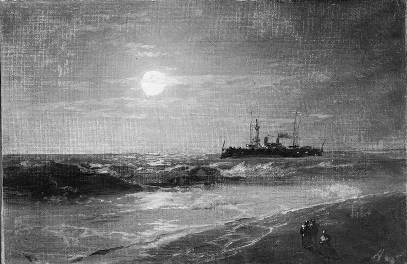 Schiff bei Mondschein - Ivan Aïvazovski