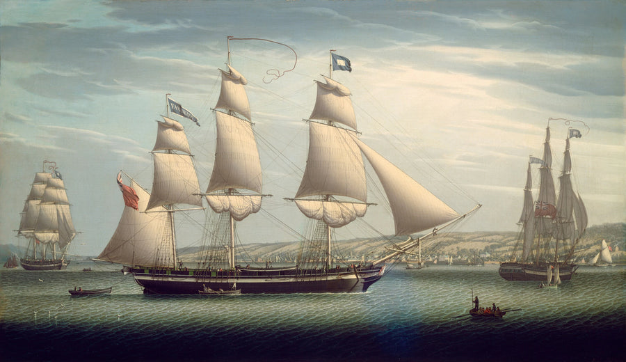 Le navire « préféré » manoeuvrant au large de Greenock - Robert Salmon