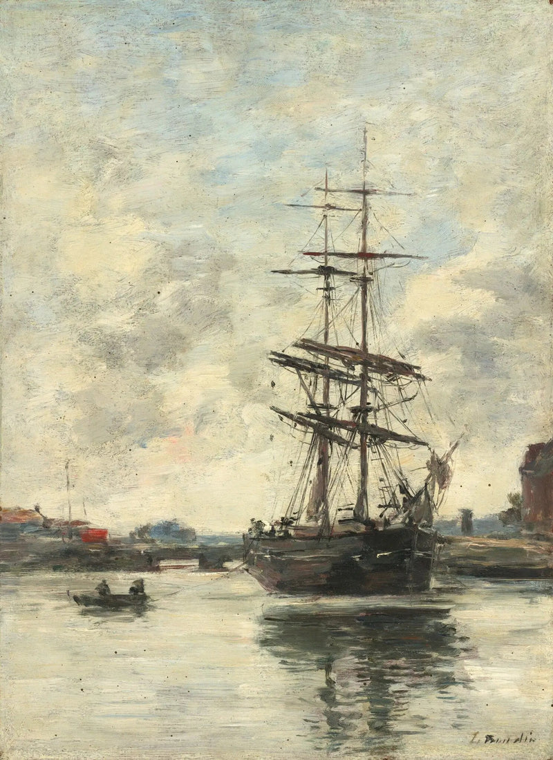 Schiff auf der Touques - Eugène Boudin