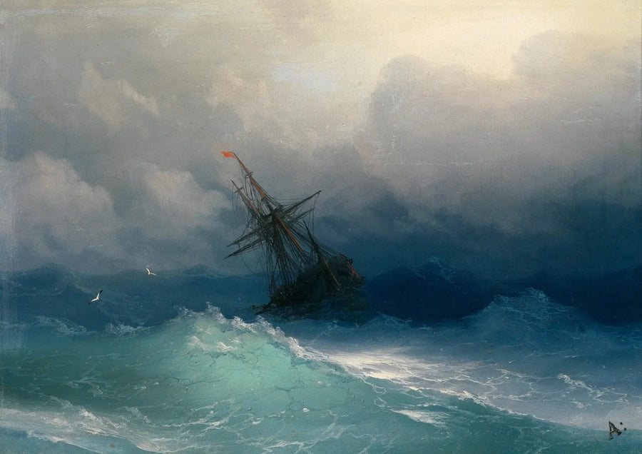 Schiff auf unruhiger See - Ivan Aïvazovski