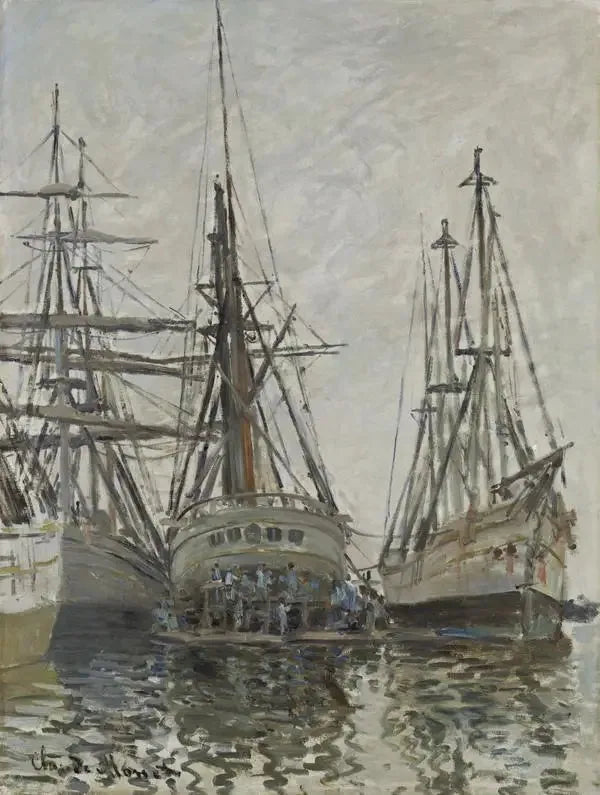 Schiffe in Reparatur - Claude Monet