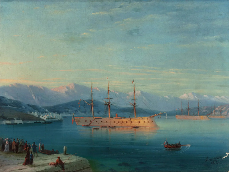 Französische Schiffe ab Schwarzer Meer - Ivan Aïvazovski