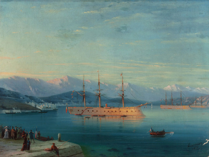 Französische Schiffe ab Schwarzer Meer - Ivan Aïvazovski